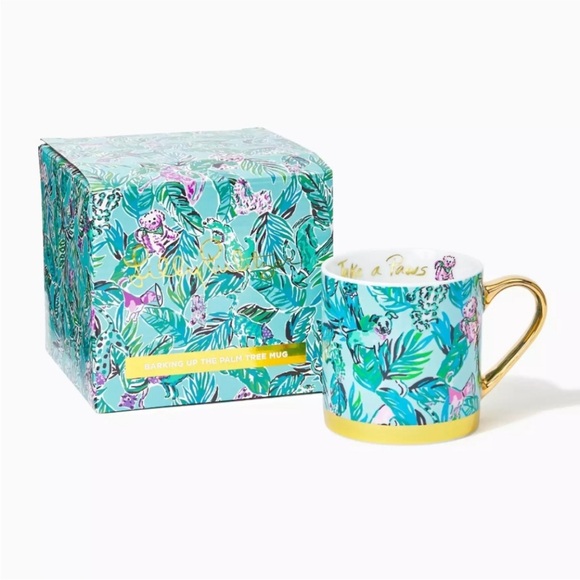 Lilly Pulitzer Other - NWT Lilly Pulitzer Mug Seasalt Blue Barking Up The Palm